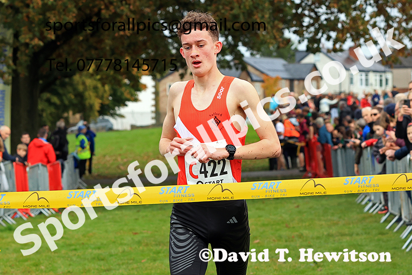 Mens under-17s, 2024 Northern Cross Country Relays, Graves Park, Sheffield.   Photo: David T. Hewitson/Sports for All Pics